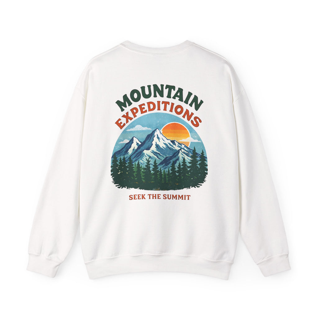 Mountain Expeditions Graphic Sweatshirt | Vintage Outdoor Crewneck | Nature Adventure Pullover | Cozy Unisex Hiking Sweatshirt