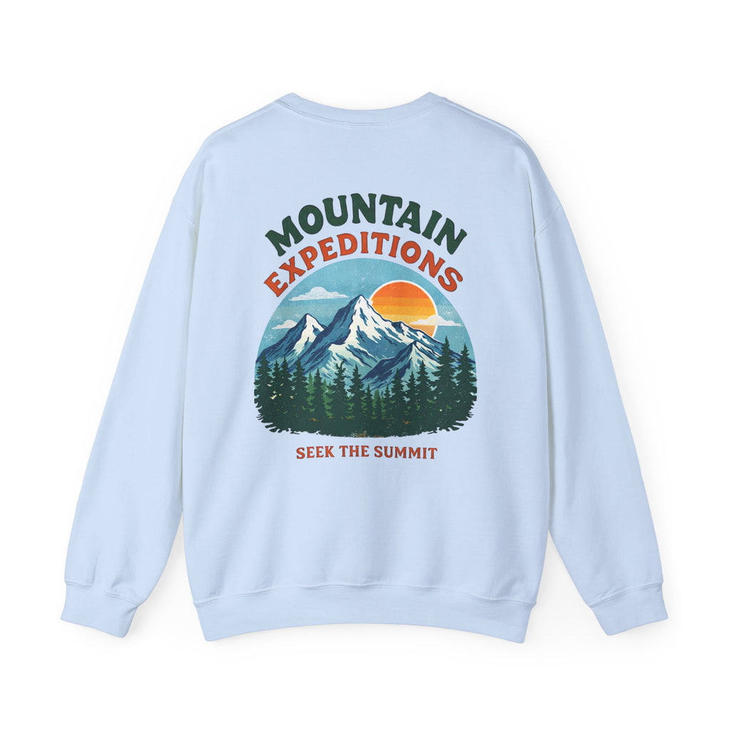 Mountain Expeditions Graphic Sweatshirt | Vintage Outdoor Crewneck | Nature Adventure Pullover | Cozy Unisex Hiking Sweatshirt