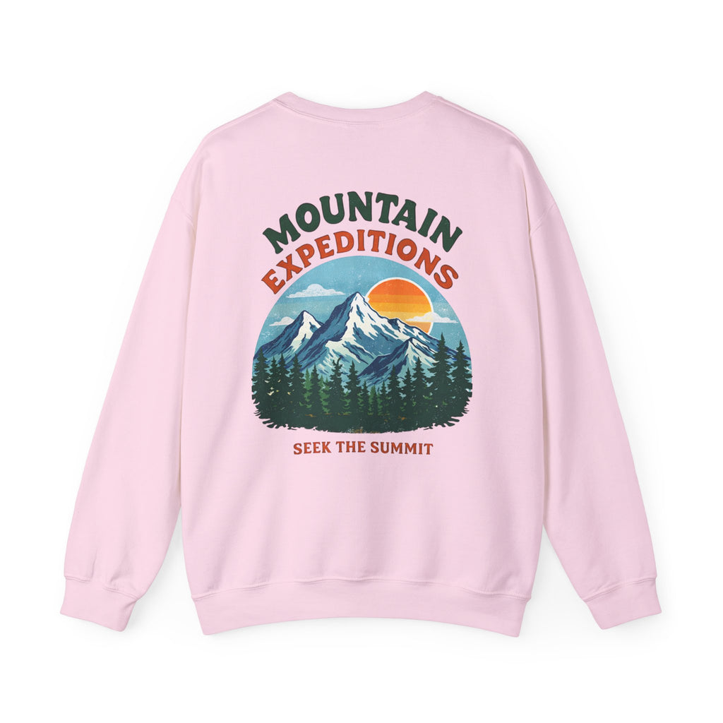 Mountain Expeditions Graphic Sweatshirt | Vintage Outdoor Crewneck | Nature Adventure Pullover | Cozy Unisex Hiking Sweatshirt