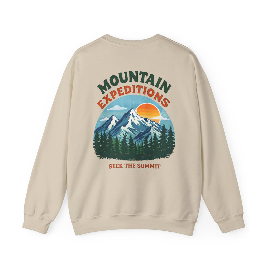 Mountain Expeditions Graphic Sweatshirt | Vintage Outdoor Crewneck | Nature Adventure Pullover | Cozy Unisex Hiking Sweatshirt