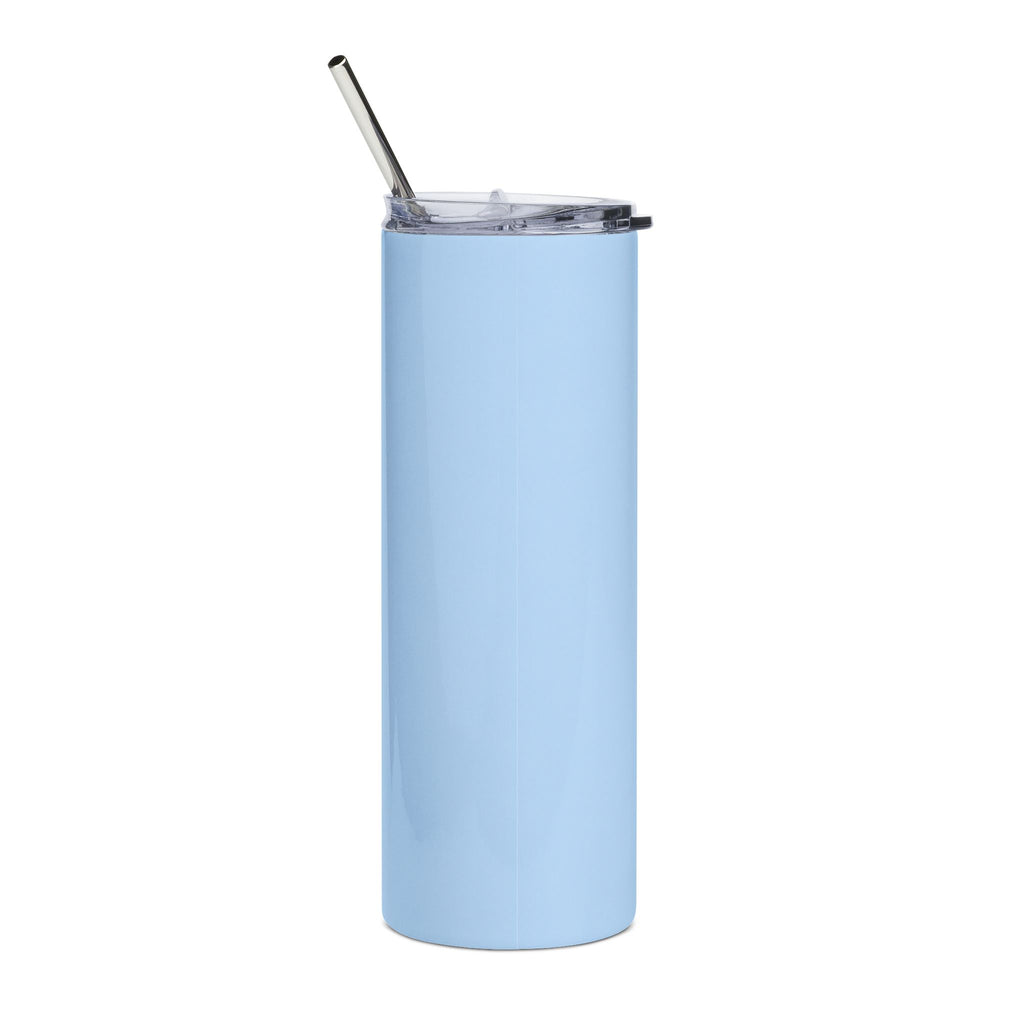 Beach Babe 20oz Skinny Tumbler | Coastal Summer Tumbler with Plumeria Flowers | Beachy Aesthetic Stainless Steel Cup