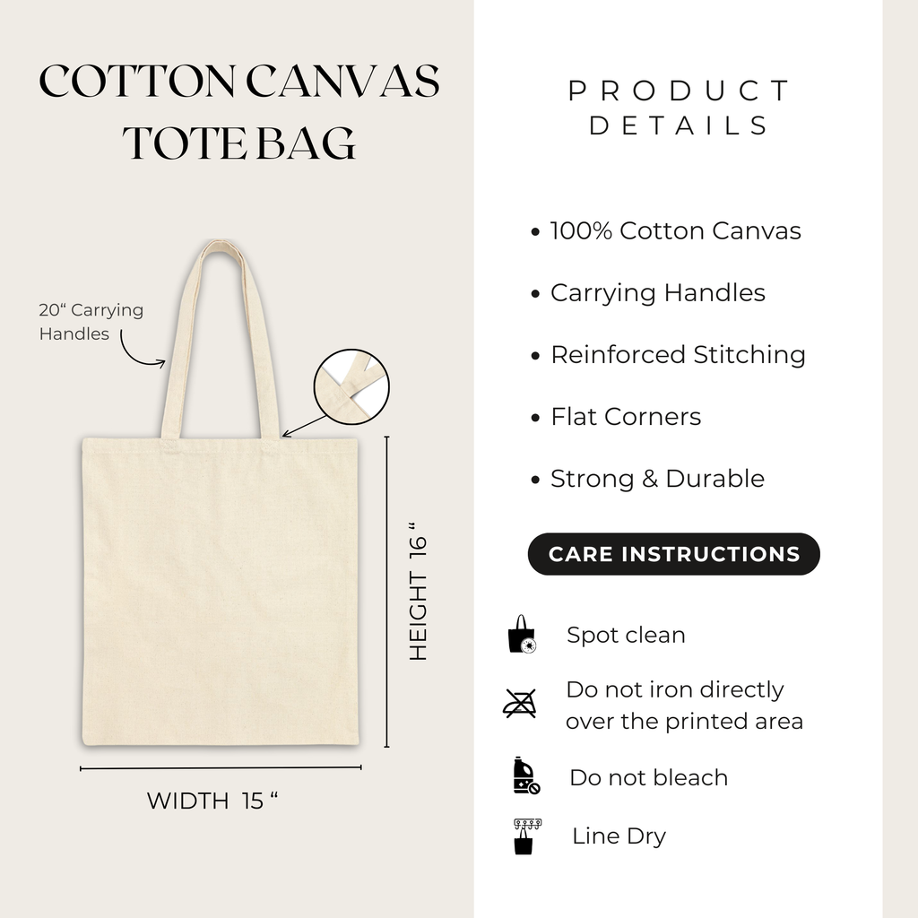 Tropical Hibiscus Canvas Tote Bag | Aesthetic Beach Tote for Everyday & Vacation Style | Colorful Tropical Beach Tote