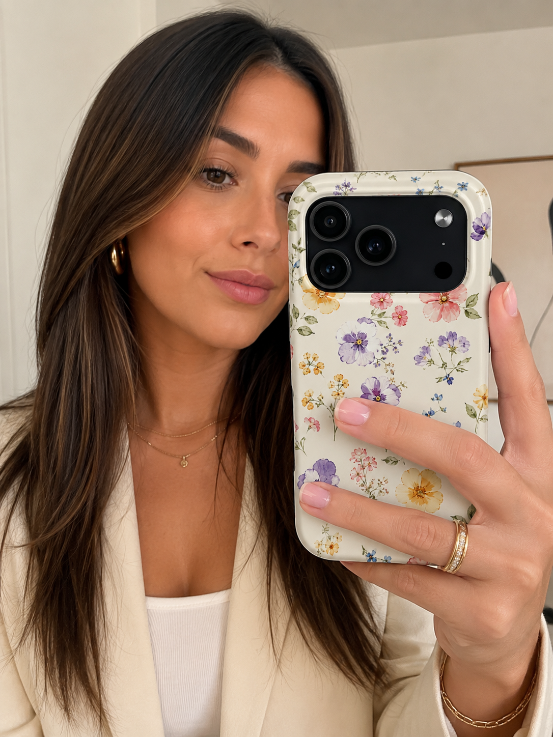 Wildflower Floral Phone Case | Elegant Botanical iPhone Case | Cute Cottagecore Floral Protective Case | Aesthetic Gift for Her