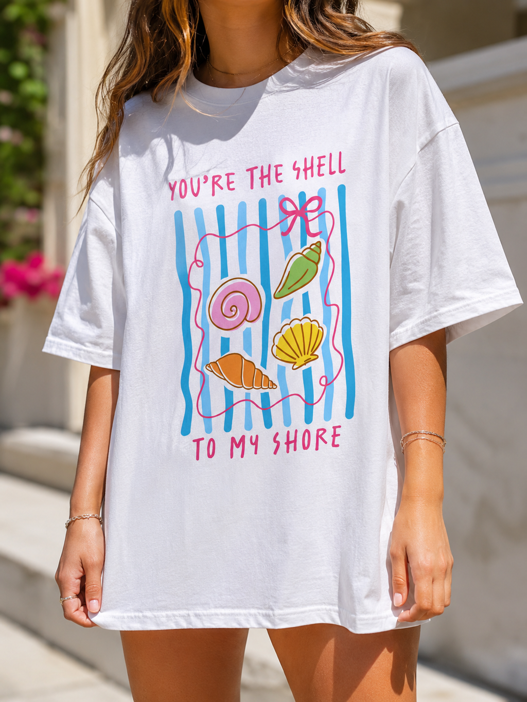 You're The Shell To My Shore Comfort Colors® T-Shirt | Cute Beach Lover Tee | Coastal Summer Shirt | Graphic Tee | Seashell Vacation Gift | Cute Beach Shells Graphic T-Shirt
