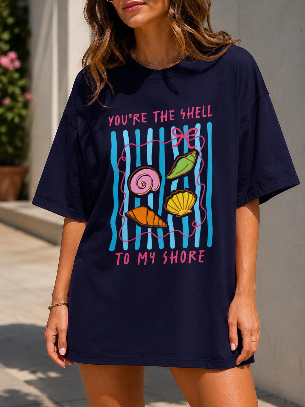 You're The Shell To My Shore Comfort Colors® T-Shirt | Cute Beach Lover Tee | Coastal Summer Shirt | Graphic Tee | Seashell Vacation Gift | Cute Beach Shells Graphic T-Shirt