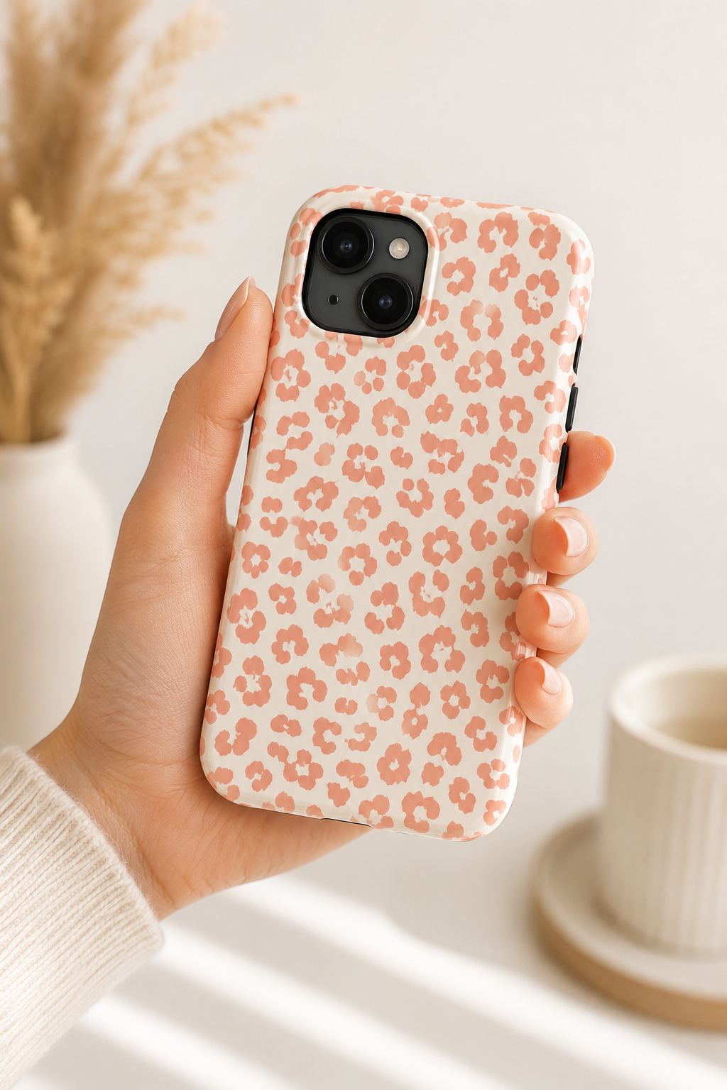 aesthetic Leopard Phone Case | Chic Animal Print iPhone & Samsung Case | Trendy Protective Cover | Animal Print Protective Cover