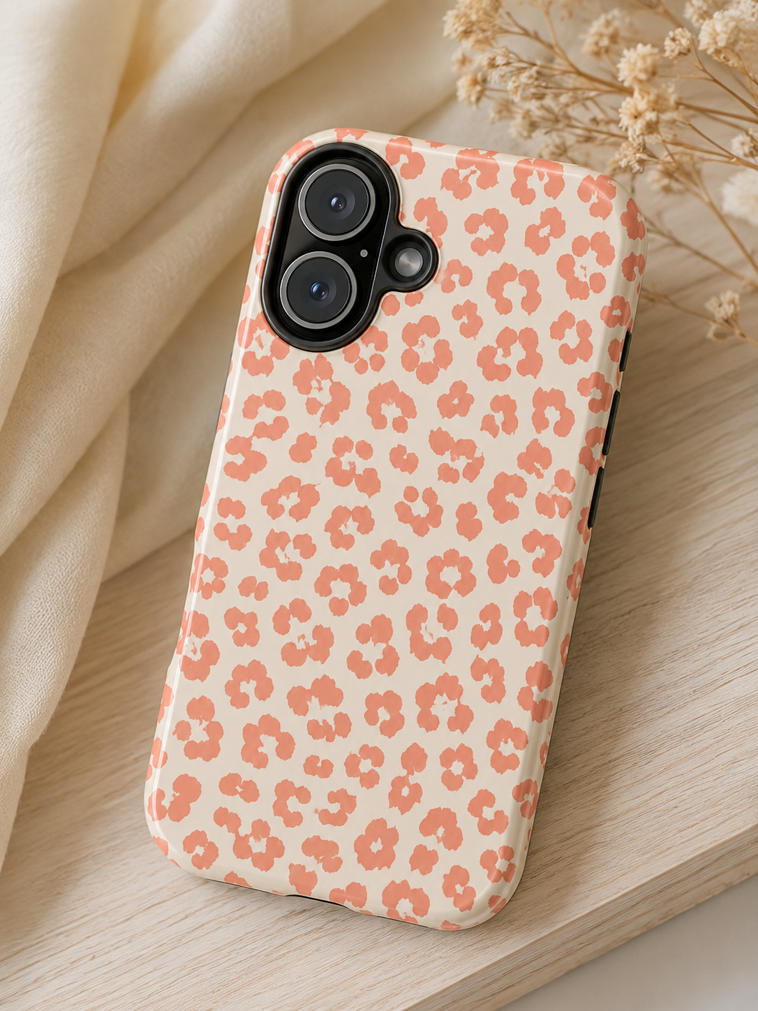 aesthetic Leopard Phone Case | Chic Animal Print iPhone & Samsung Case | Trendy Protective Cover | Animal Print Protective Cover