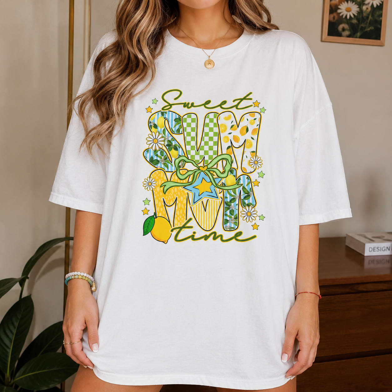 Sweet Summer Time Comfort Colors® T-Shirt | Cute Lemon Summer Graphic Tee | Oversized Beach Vacation Shirt | Retro Citrus Aesthetic Gift for Women