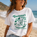 Summer Vibes Too Hot To Move Shirt | Summer Graphic Tee | Beach Vacation T-Shirt | Cute Retro Duck Pool Float Tee | Trendy Coastal Summer Top | Summer Tees