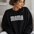 Mama Sweatshirt | Cozy Mom Crewneck Pullover | Trendy Gift for Moms | Soft Fleece Casual Sweatshirt | Mama Crewneck Sweatshirt