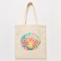 Pastel Seashell Floral Tote Bag | Coastal Beach Canvas Tote | Tropical Summer Aesthetic Bag | Cute Feminine Everyday Tote | Seashell Canvas Tote