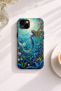 Mosaic Mermaid Phone Case | Ocean Beach Aesthetic iPhone Case | Coastal Sea Glass Samsung Galaxy Case