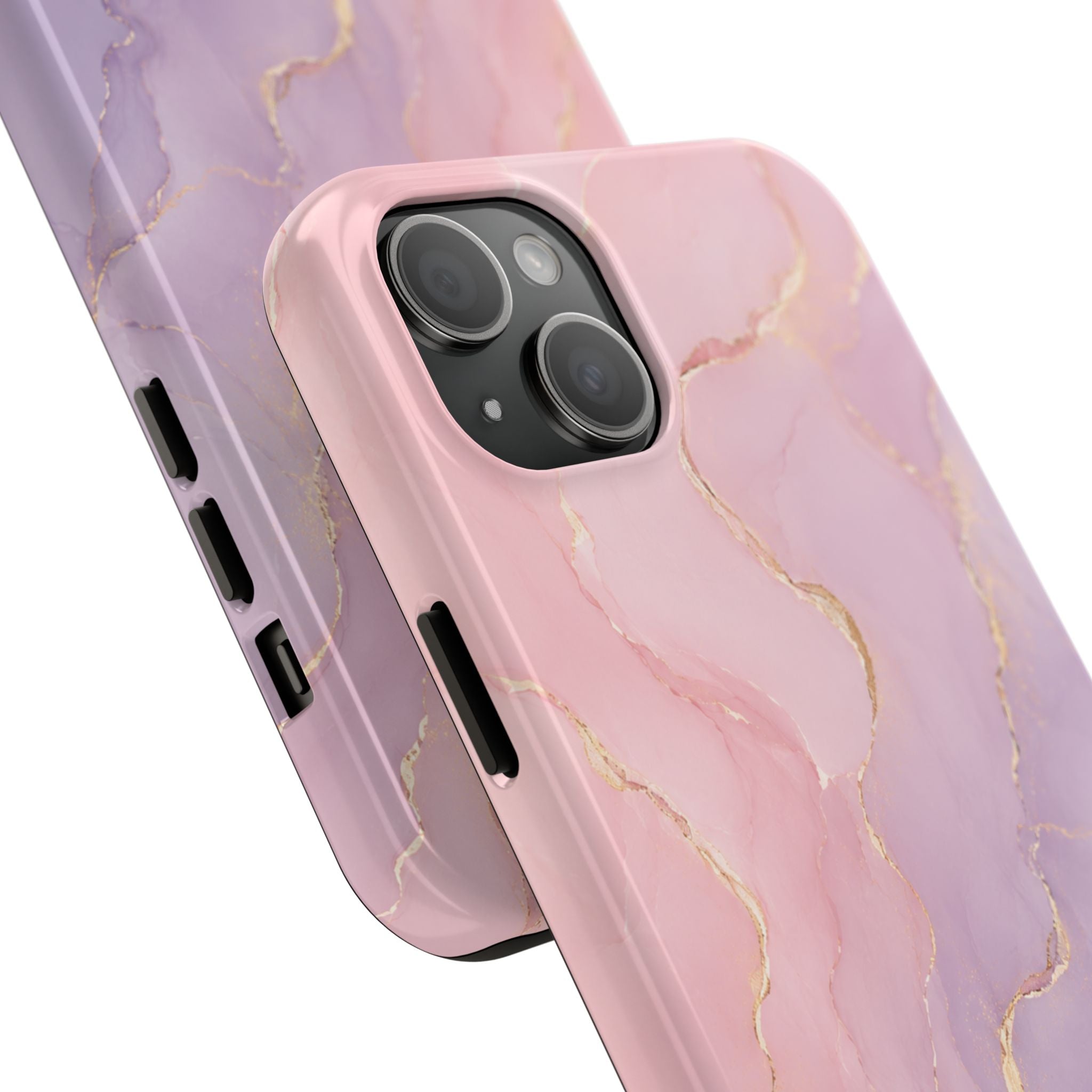 Pink & Lavender Marble Phone Case | Elegant Pastel Tough Protective iPhone & Samsung Galaxy Case | Luxury Aesthetic Gift for Her