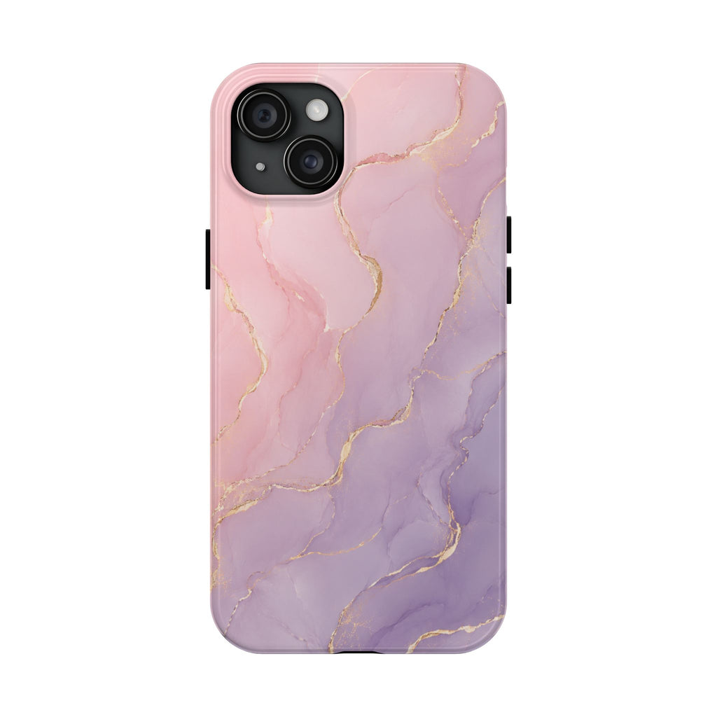 Pink & Lavender Marble Phone Case | Elegant Pastel Tough Protective iPhone & Samsung Galaxy Case | Luxury Aesthetic Gift for Her