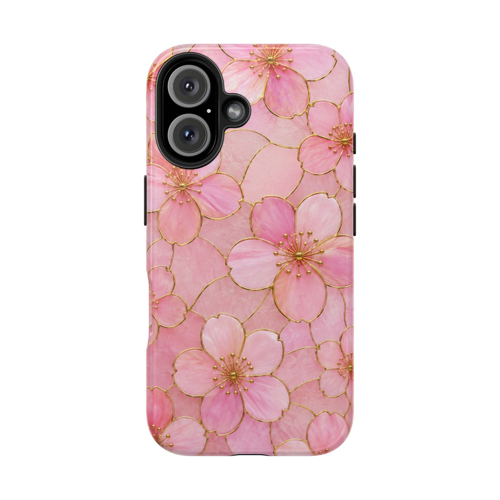 Pink Cherry Blossom Phone Case | Elegant Sakura Floral Tough iPhone & Samsung Galaxy Case | Feminine Protective Cover | Floral iPhone Cover