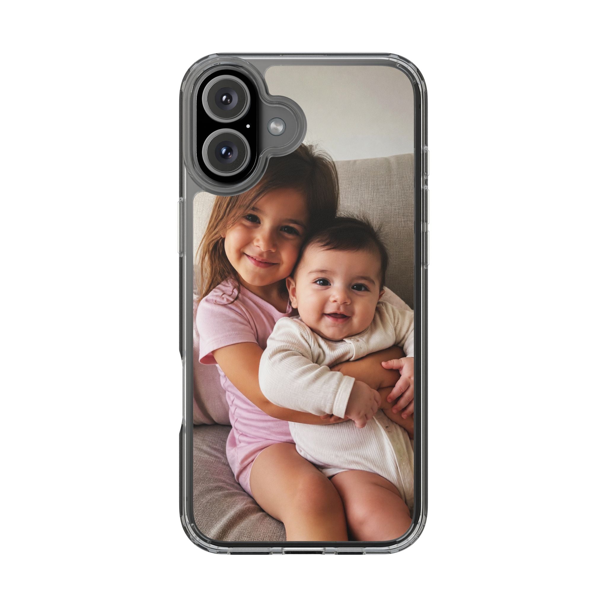 Custom Photo Clear Phone Case | Slim Shockproof TPU Bumper | Scratch-Resistant Transparent Back | Personalized iPhone Case