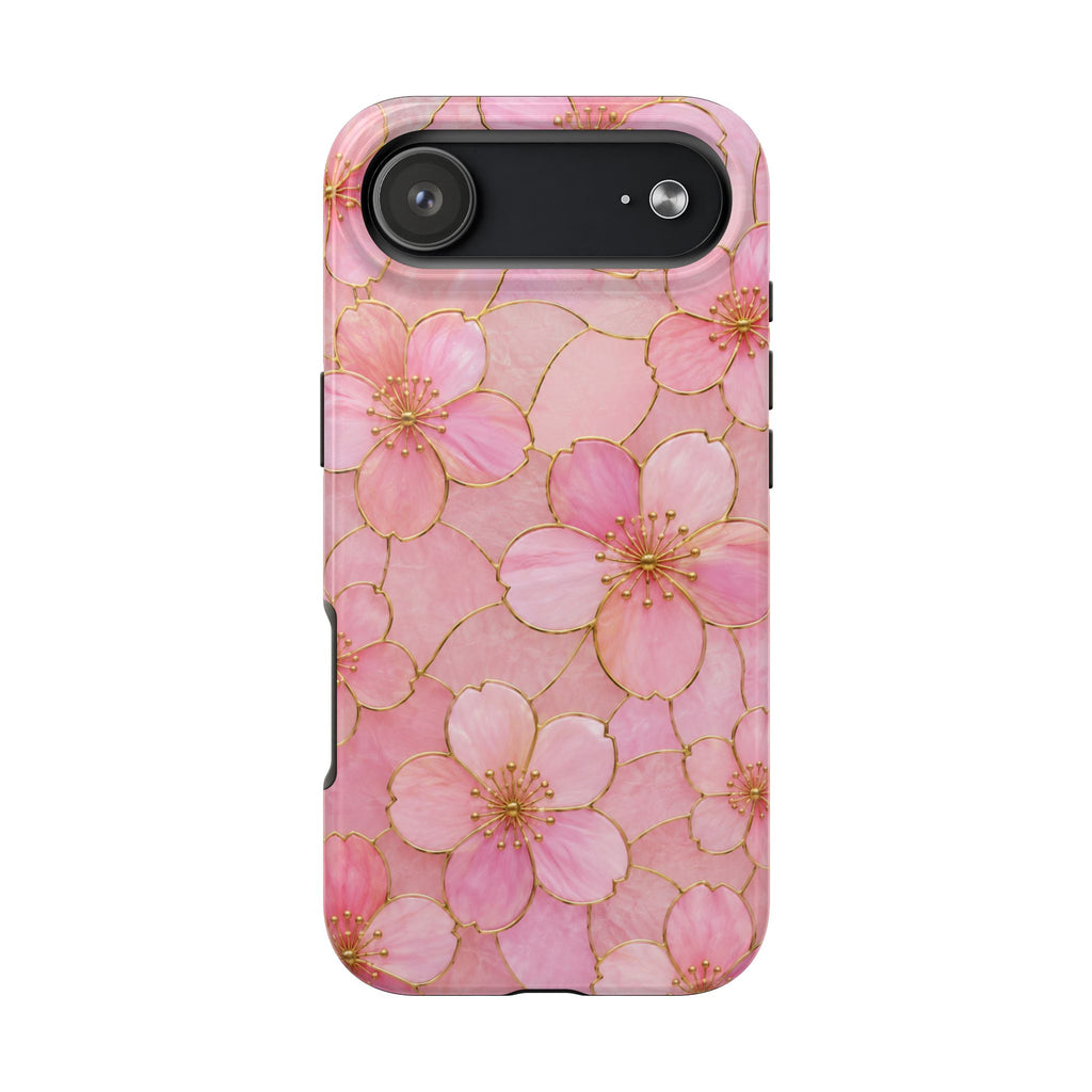 Pink Cherry Blossom Phone Case | Elegant Sakura Floral Tough iPhone & Samsung Galaxy Case | Feminine Protective Cover | Floral iPhone Cover