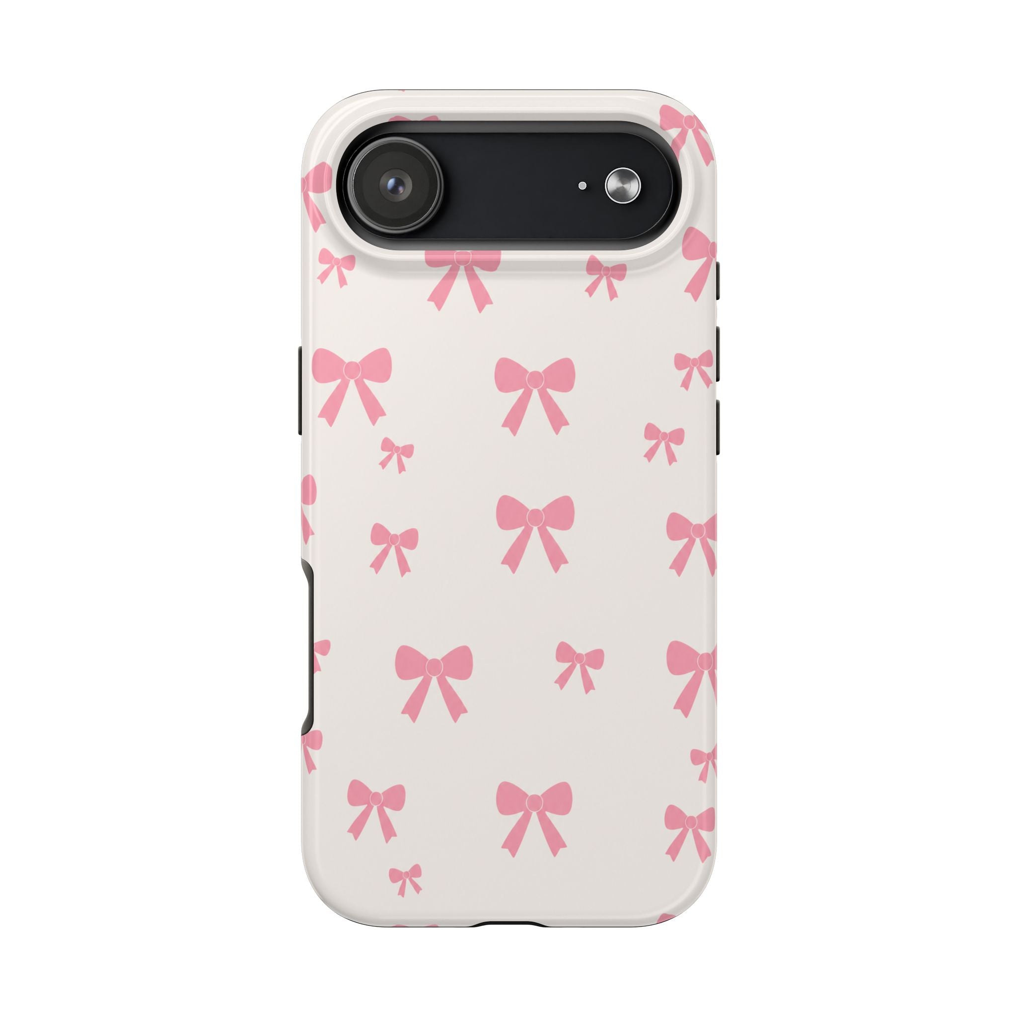 Coquette Pink Bow Phone Case for iPhone & Samsung | Cute Aesthetic Protective Tough Case | Protective Phone Cover