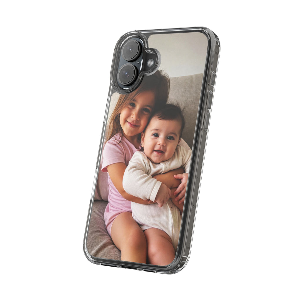 Custom Photo Clear Phone Case | Slim Shockproof TPU Bumper | Scratch-Resistant Transparent Back | Personalized iPhone Case