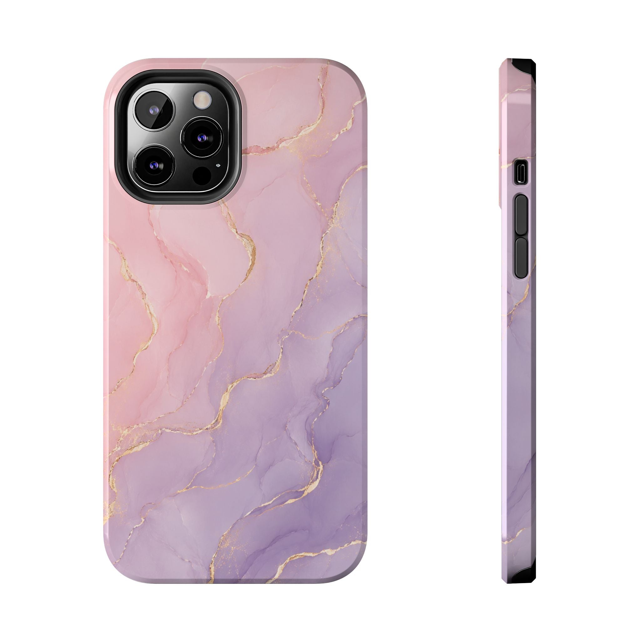 Pink & Lavender Marble Phone Case | Elegant Pastel Tough Protective iPhone & Samsung Galaxy Case | Luxury Aesthetic Gift for Her