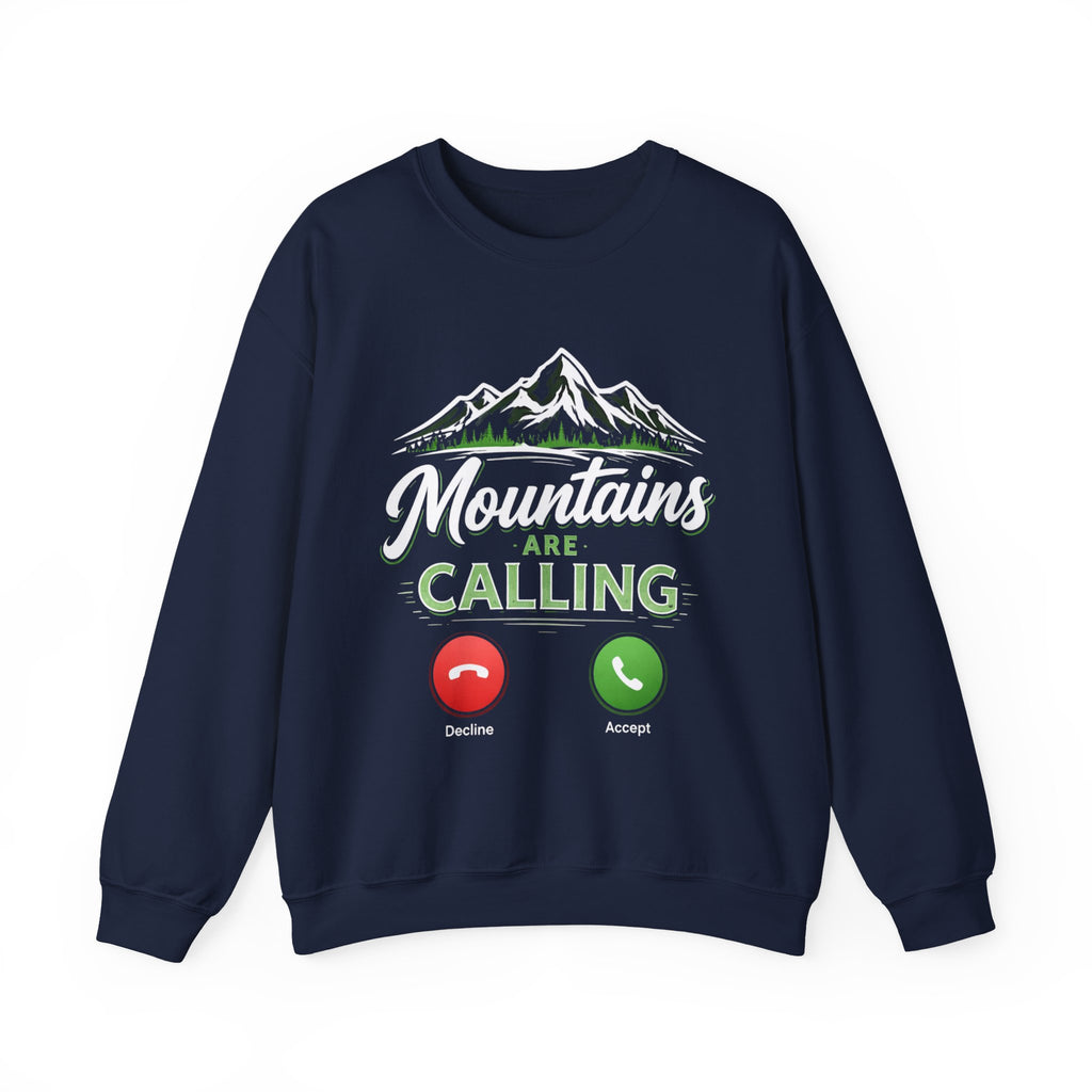 Mountains Are Calling Sweatshirt | Aesthetic Hiking Crewneck | Outdoor Adventure Pullover | Cozy Nature Lover Gift | Unisex Sweatshirt