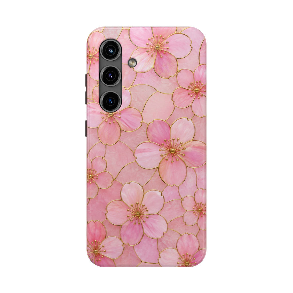 Pink Cherry Blossom Phone Case | Elegant Sakura Floral Tough iPhone & Samsung Galaxy Case | Feminine Protective Cover | Floral iPhone Cover