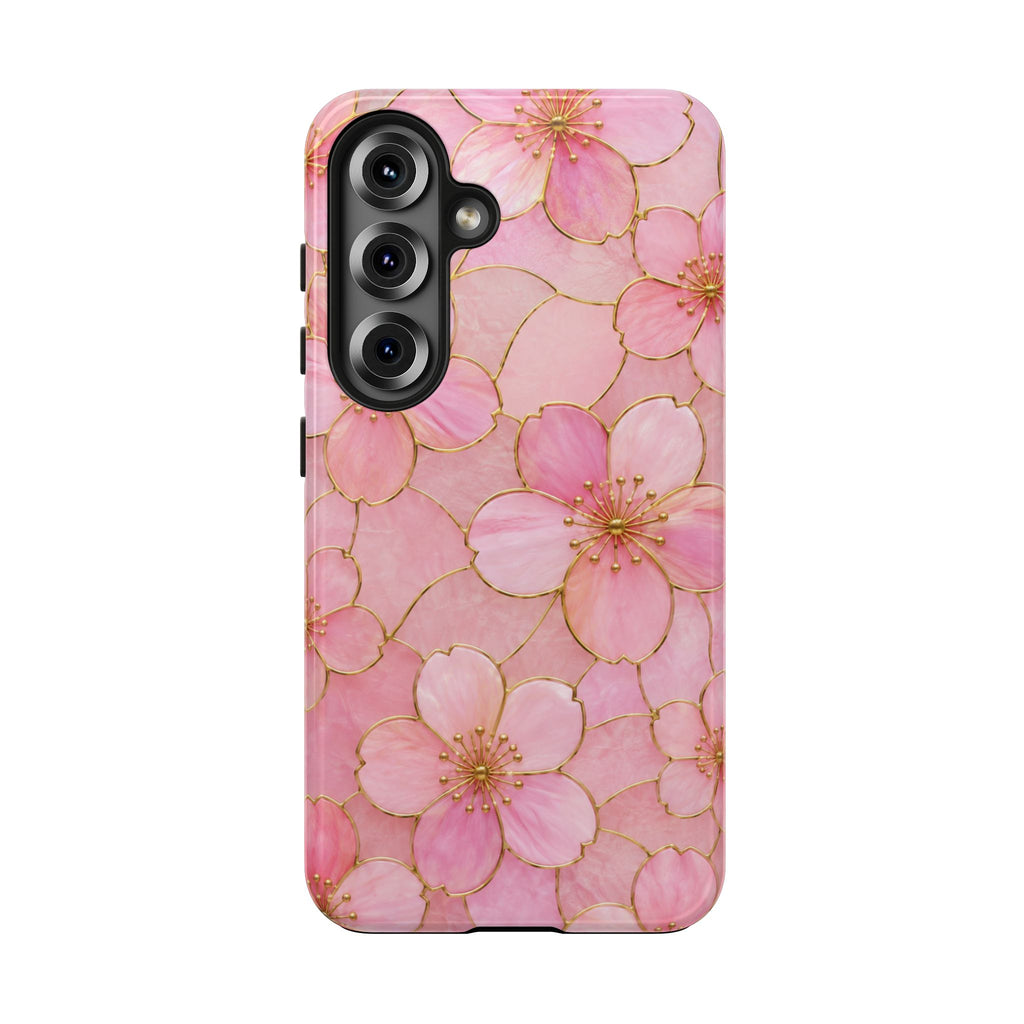Pink Cherry Blossom Phone Case | Elegant Sakura Floral Tough iPhone & Samsung Galaxy Case | Feminine Protective Cover | Floral iPhone Cover