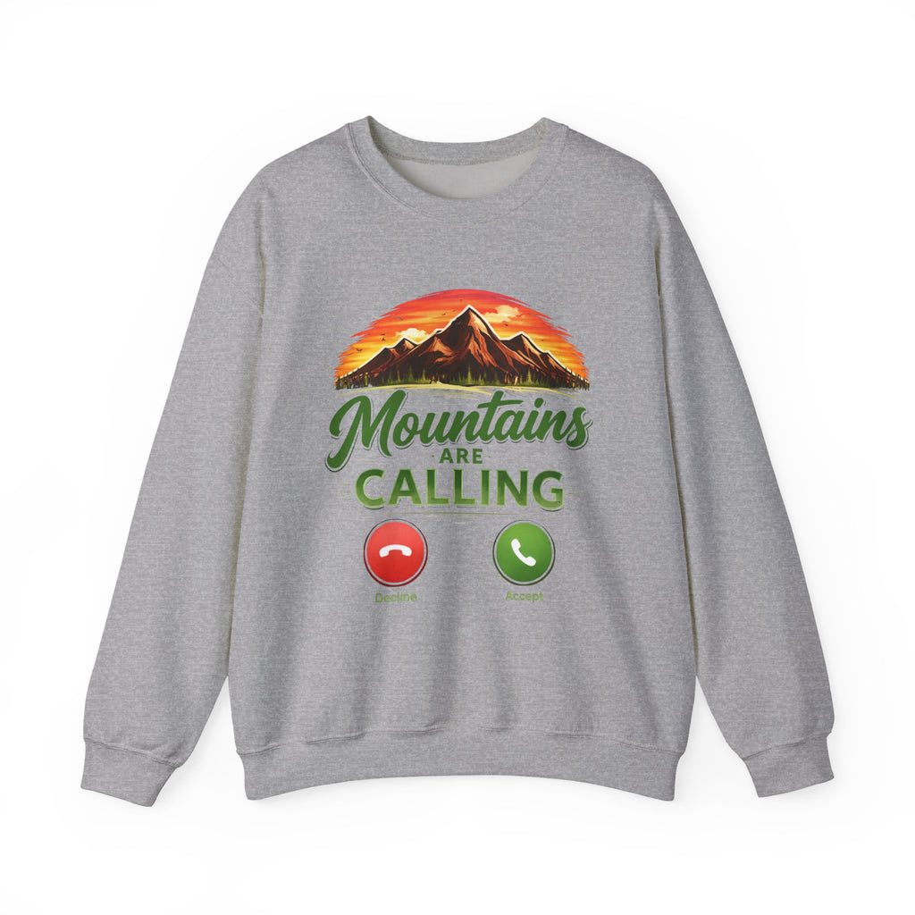 Mountains Are Calling Sweatshirt | Aesthetic Hiking Crewneck | Outdoor Adventure Pullover | Cozy Nature Lover Gift | Unisex Sweatshirt