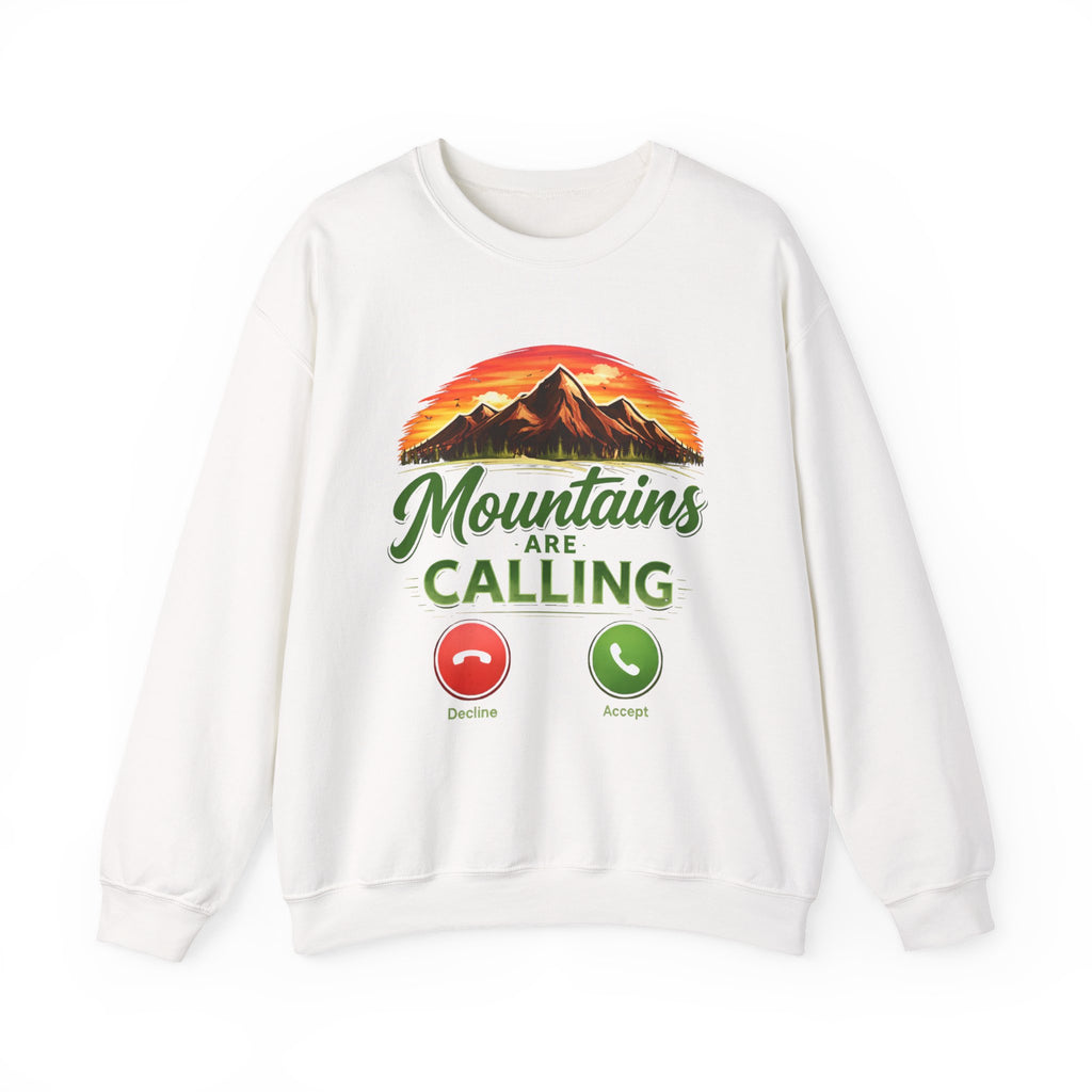 Mountains Are Calling Sweatshirt | Aesthetic Hiking Crewneck | Outdoor Adventure Pullover | Cozy Nature Lover Gift | Unisex Sweatshirt
