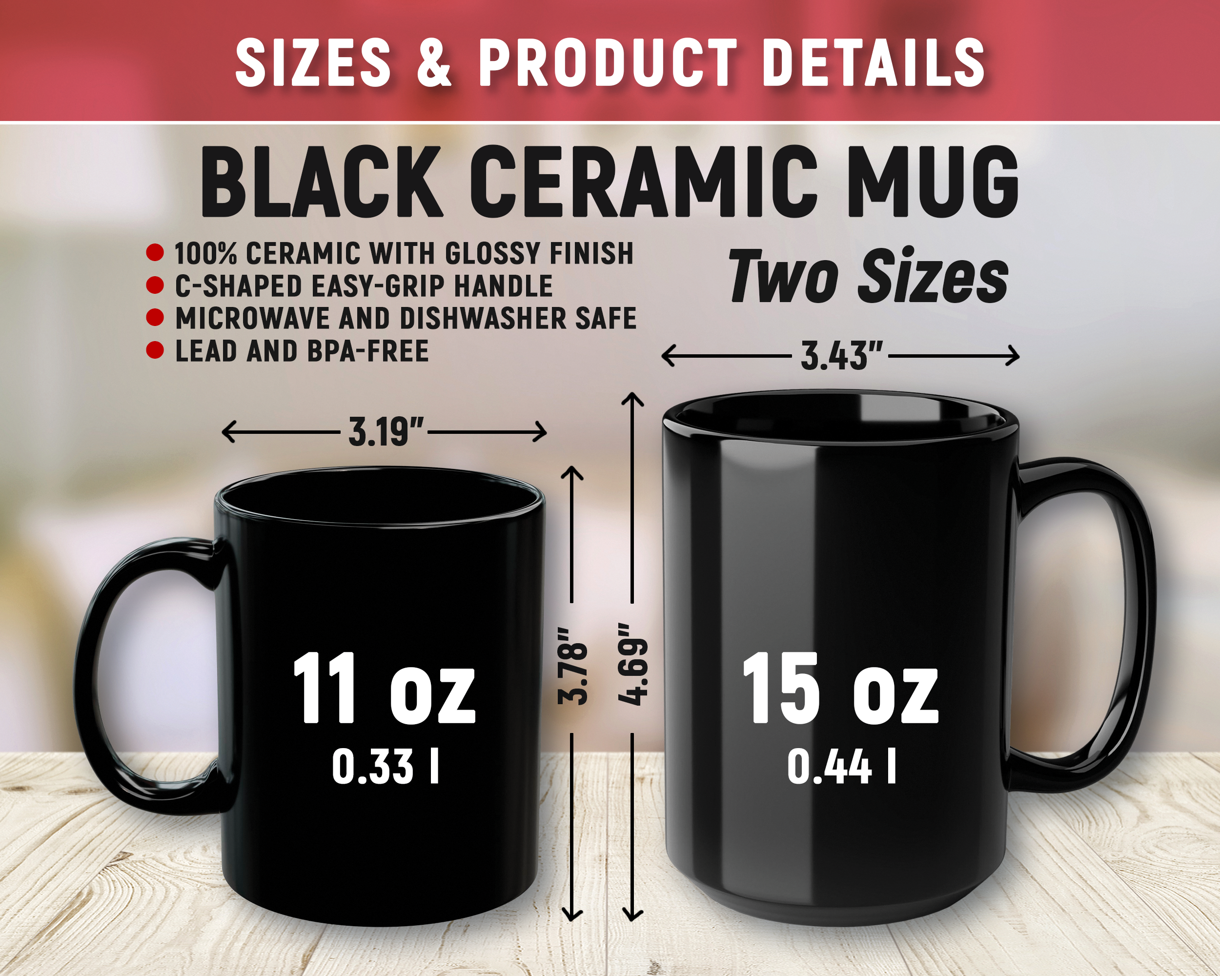Black Ceramic Mug | Mushroom Moon Phases Mug | Aesthetic Coffee Cup | Boho Cottagecore Ceramic Mug | Celestial Gift 11oz 15oz