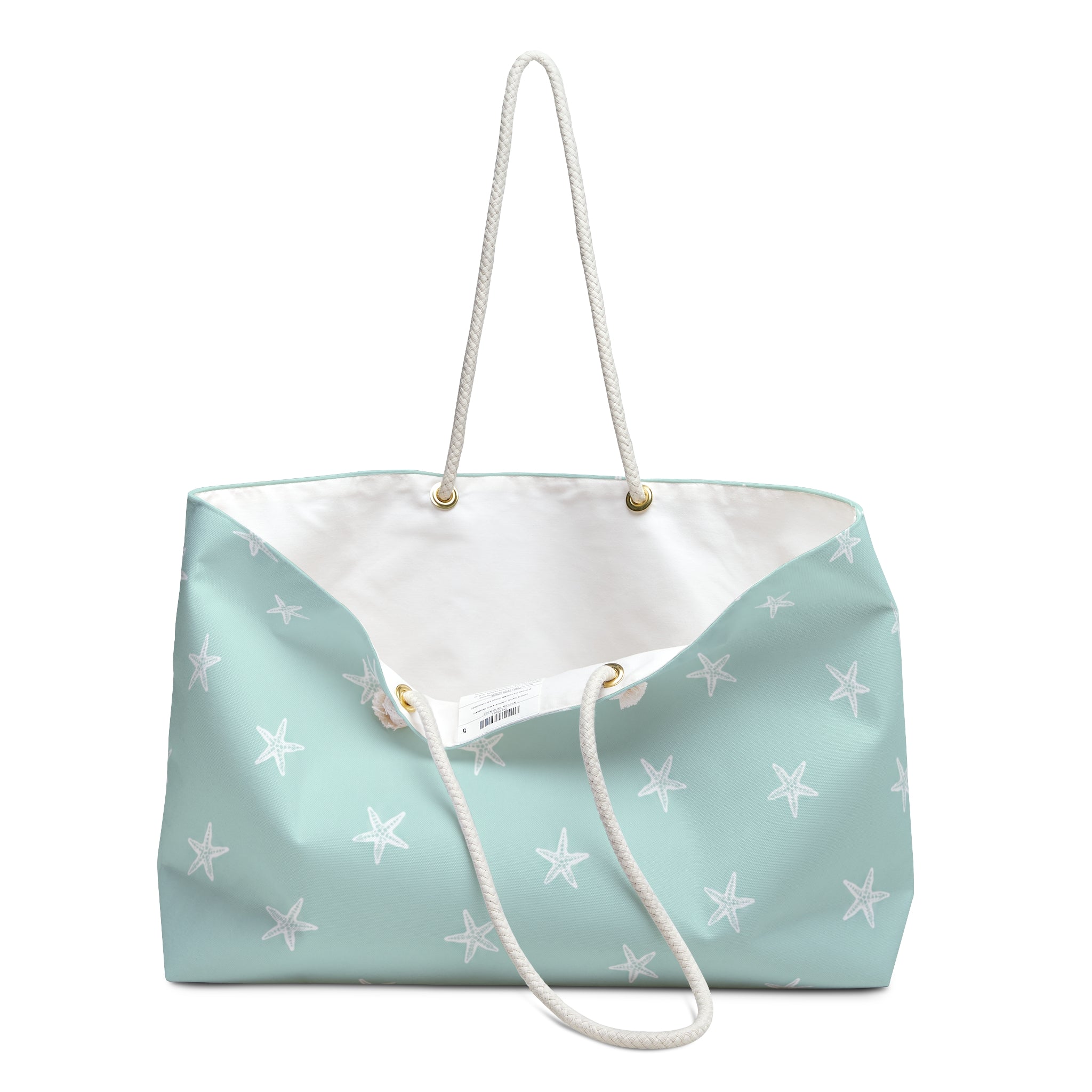 Coastal Starfish Weekender Bag | Large Beach Tote Bag | Aesthetic Coastal Travel Bag | Summer Vacation Overnight Bag | Beach Tote Travel Bag